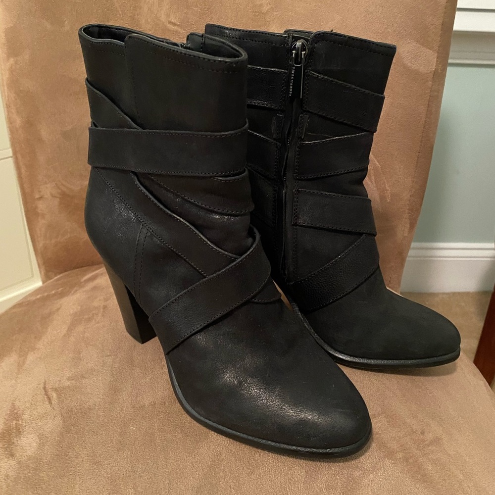 Vince Camuto high ankle black bootie